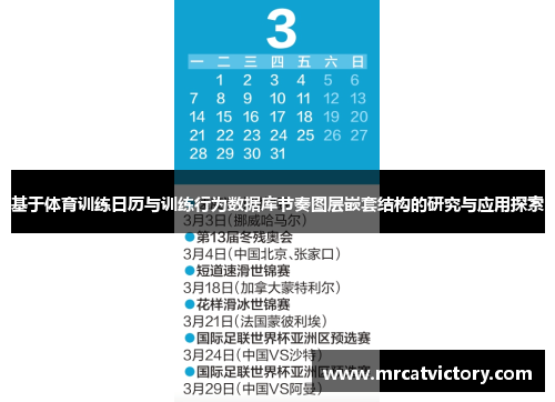 基于体育训练日历与训练行为数据库节奏图层嵌套结构的研究与应用探索